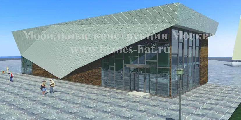 Проект здания салона яхт для «Крокус Экспо», г. Москва